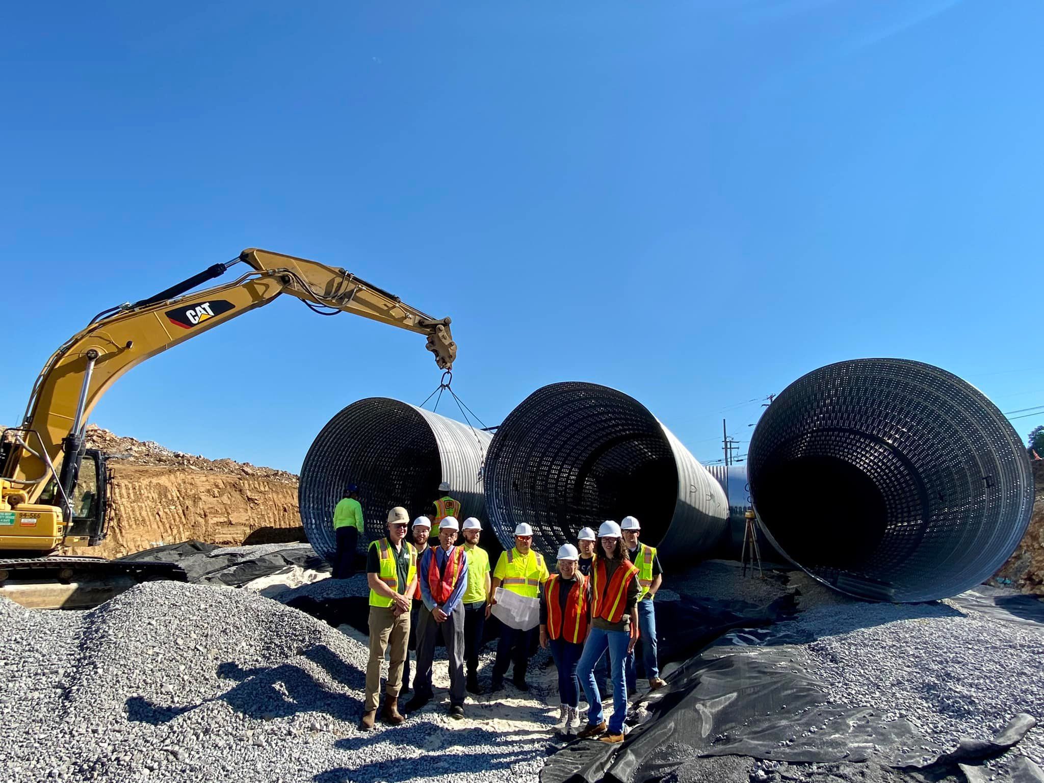Site Visit to View Underground Stormwater System Installation